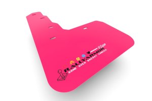 Subaru WRX STI Mud Flap - Rally Armor - Black Logo - Pink - `11-`14 Subaru WRX STI Mud Flap - Rally Armor - Black Logo - Pink - `11-`14